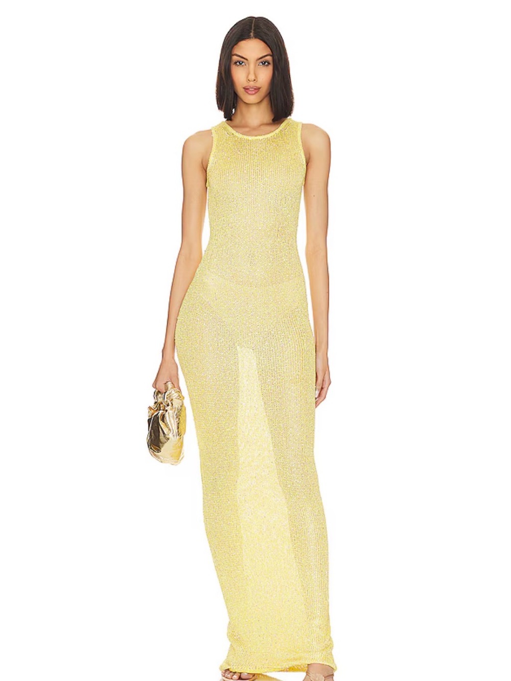 Asta Resort Sleeveless Sheer Maxi Dress